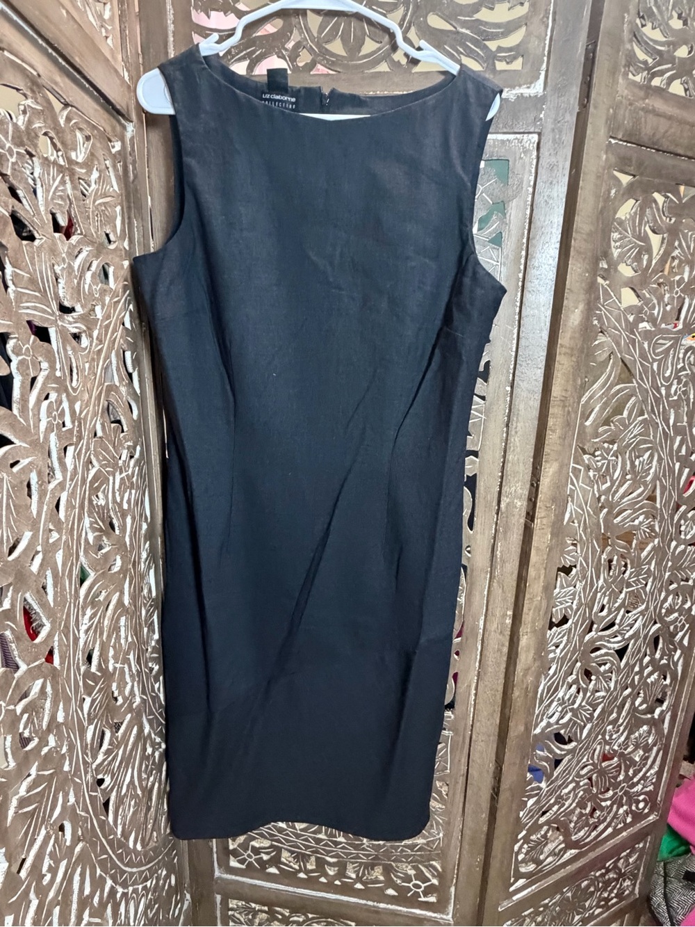 Liz Claiborne Sleek Black Sheath Dress - Picture 2 of 4